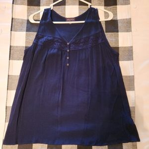 Artesia womens blouse, size XL, navy
